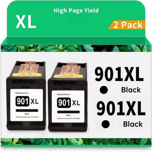 2pk 901xl black ink cartridge - 2pk,