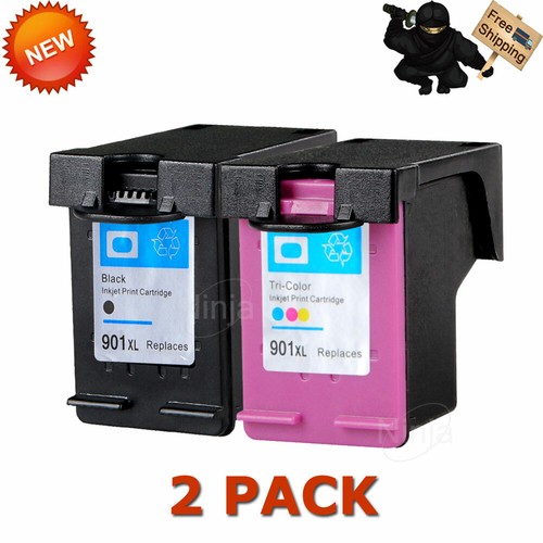 Pack 901xl black color ink - black/color,