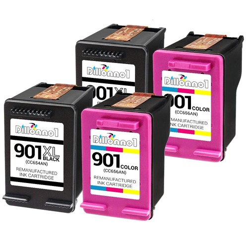 4pk fits 901xl black - hp,